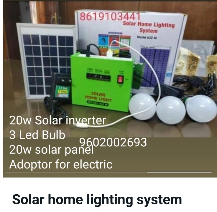 Solar Fox Light and mini inverter with 3 bulb  uploaded by Maruti Solar Led Lights on 9/12/2023