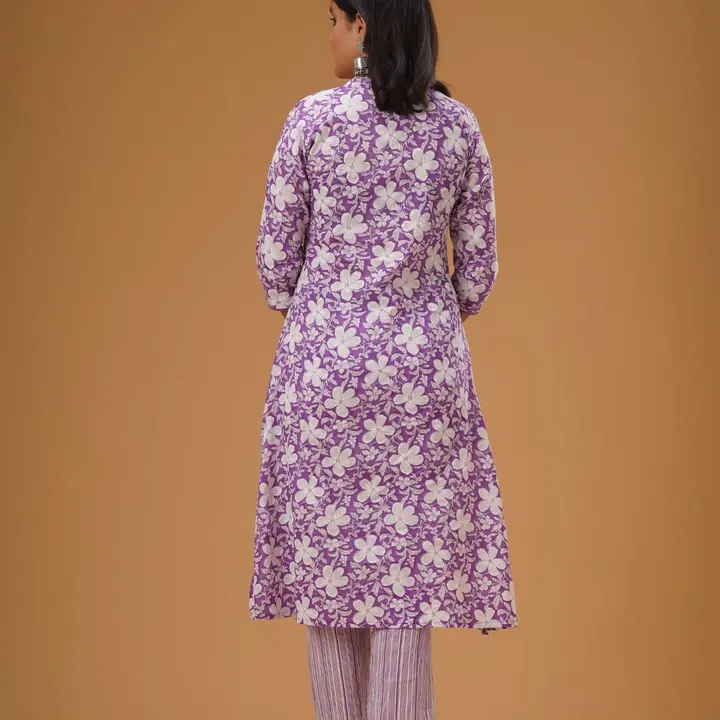 Purple Angrakha 3 piece set  uploaded by business on 9/12/2023