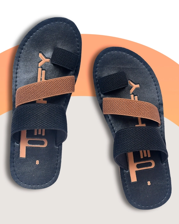 Mens premium slipper with elastic strap and rubber fly sole uploaded by Techify Exports on 9/12/2023