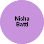 Business logo of Nisha batti