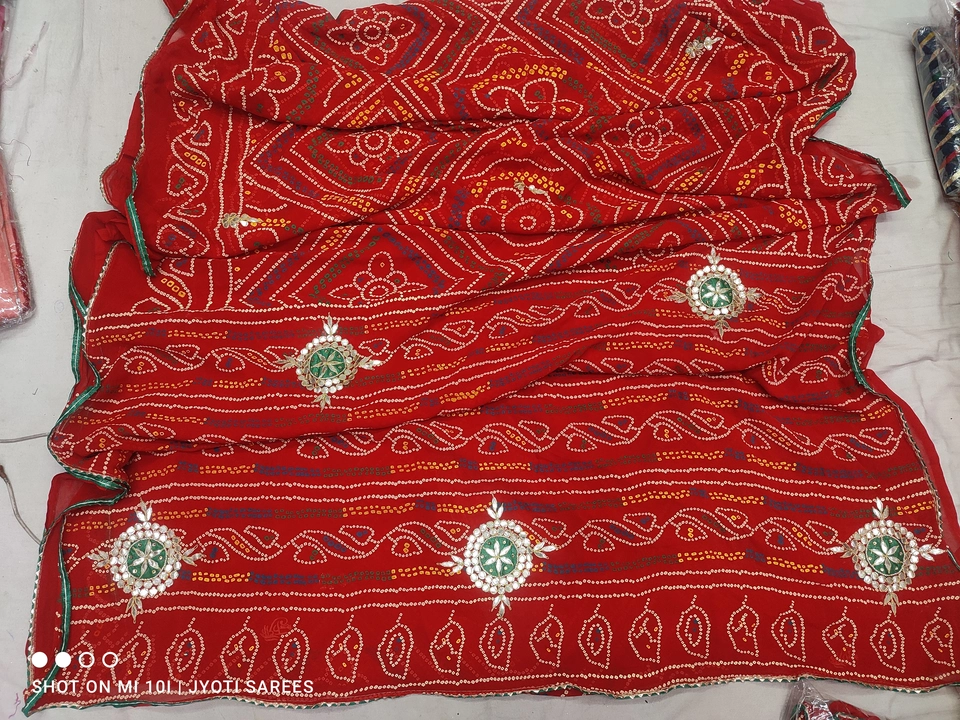Jaipuri chunri saree uploaded by Jyoti sarees manufacturer jaipur on 9/12/2023