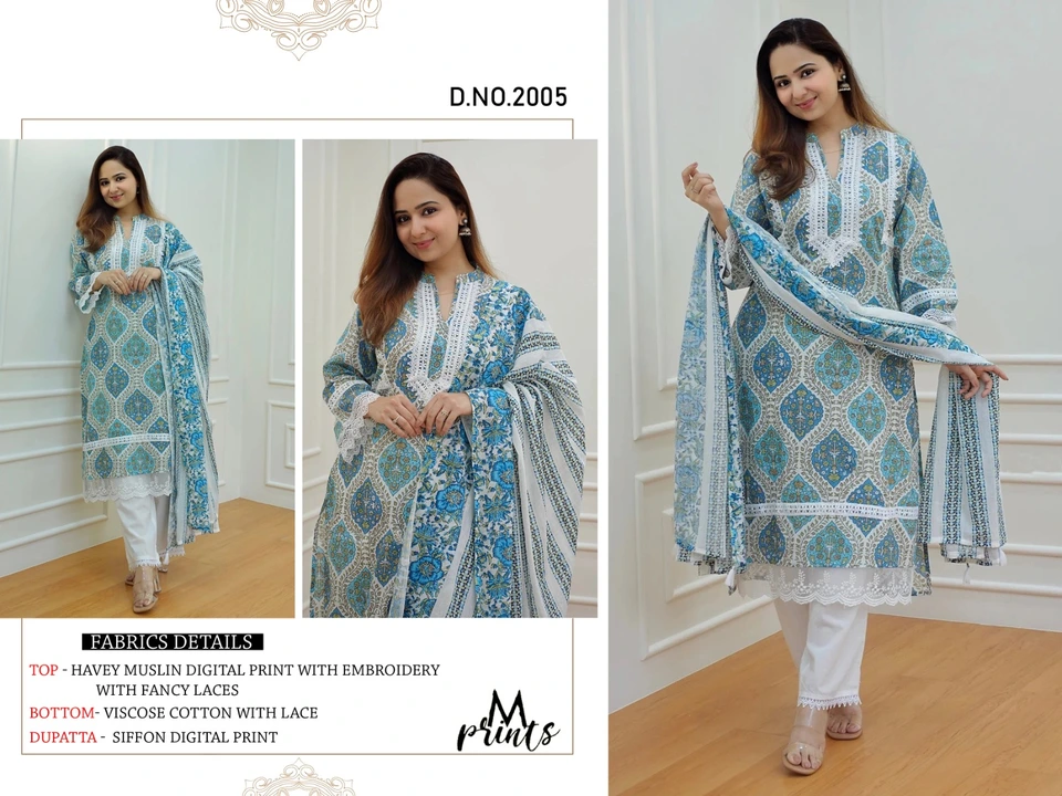 NEW ARRIVAL 🌸✨
M print 2005

Featuring Ivory Pakistani Suit which is beautifully decorated  uploaded by Ayush fashion on 9/13/2023