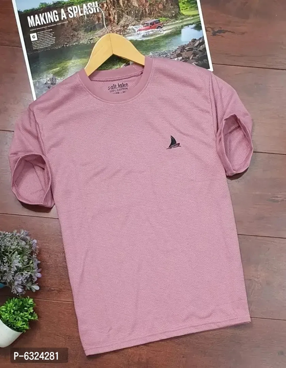 Stylish Cotton Blend Solid Round Neck Half Sleeves T-shirt For Men
 uploaded by Mens clothing on 9/13/2023