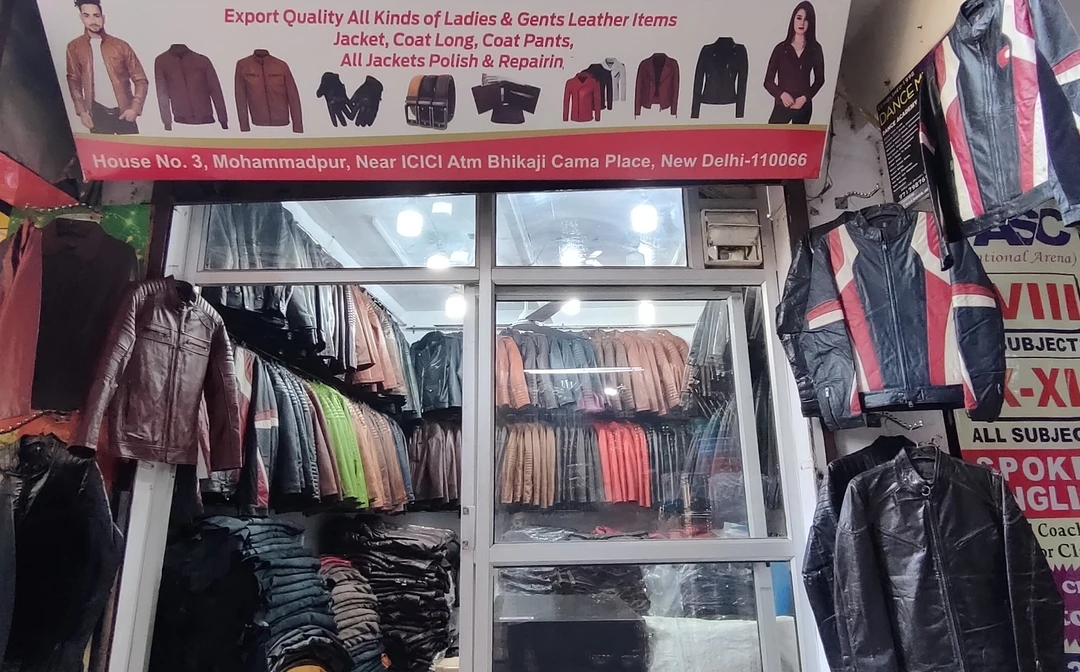 Shop Store Images of Sameer leather garments