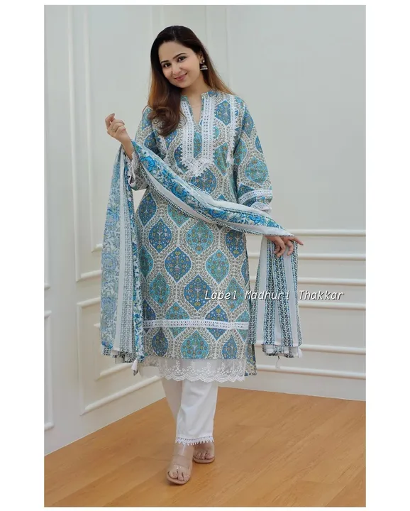 Women pure cotton Pakistani suit set  uploaded by Aleexa Outlet on 9/13/2023