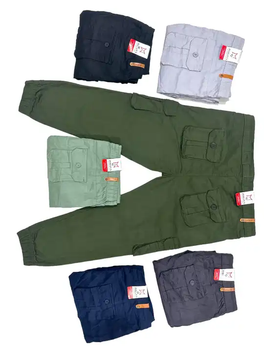 Big size over size six pocket joggers cargo stretch uploaded by business on 9/13/2023