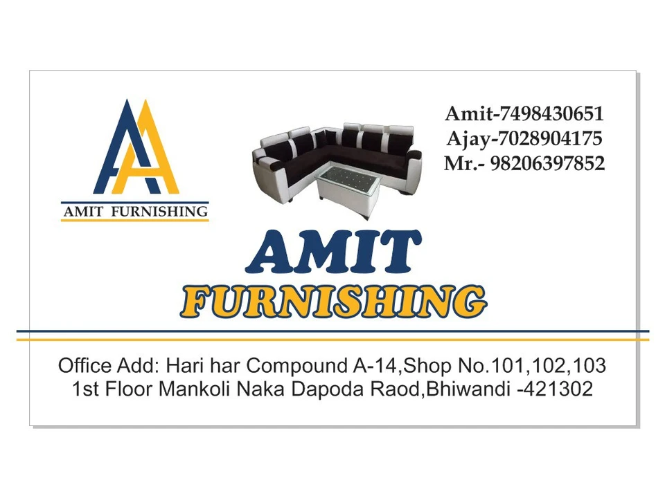 Visiting card store images of Amit