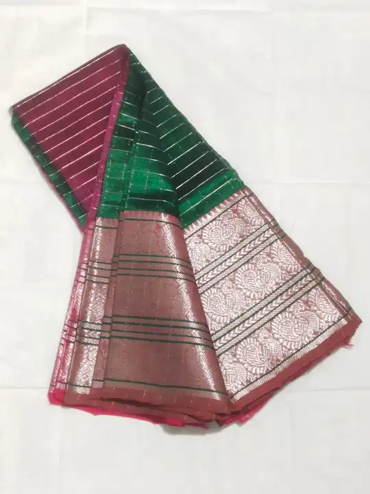 Handloom pure mangalagiri  saree uploaded by Guru kripa Enterprise on 9/13/2023