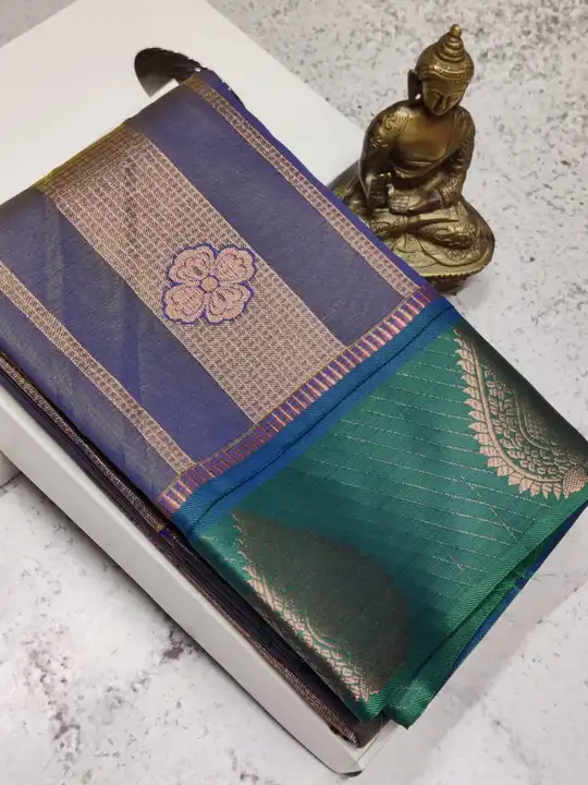 Kanchipuram silk saree  uploaded by Guru kripa Enterprise on 9/13/2023
