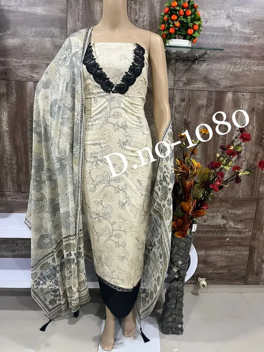 Cotton suit neck lace uploaded by Heena fashion house on 9/13/2023