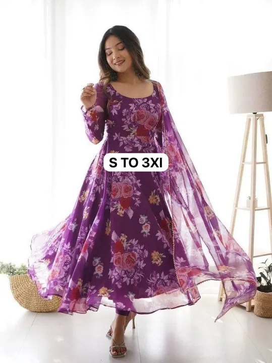 Gown with dupatta  uploaded by business on 9/13/2023