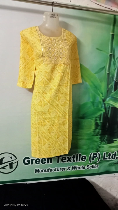 Rayon kurti  uploaded by Green textile (p) limited on 9/13/2023