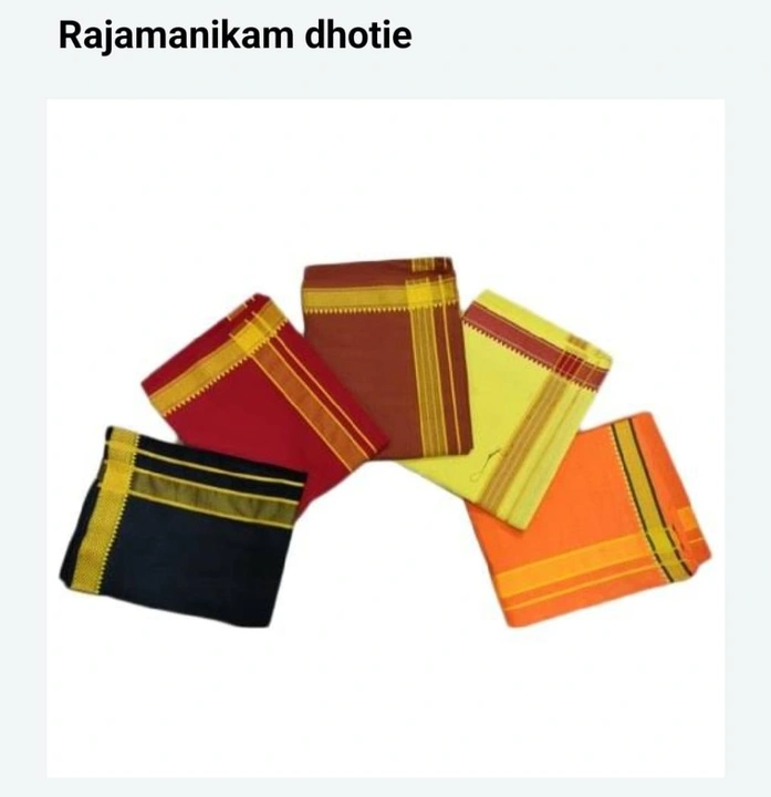 Post image Hey! Checkout my new product called
Rajamanikam Dhoties(2mtr).