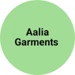 Business logo of Aalia garments