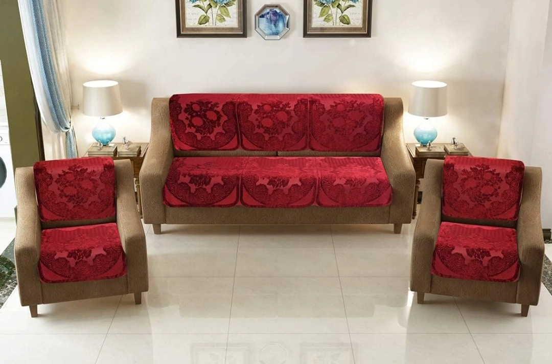 Sofa cover 5 seater velvet  uploaded by Delhi wholesaler on 9/14/2023
