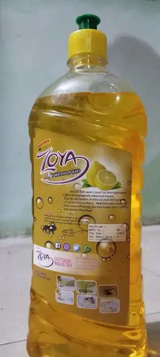 Dishwash liqued 1 liter pack uploaded by Zoya cottage industry on 9/14/2023