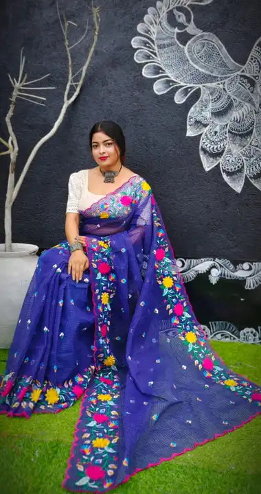 *_🔥🔥Reshom Kota Embroidery Saree🔥🔥_*

*_❌❌NO Bp uploaded by business on 9/14/2023
