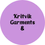Business logo of Kritvik garments & apparels