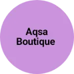 Business logo of Aqsa Boutique