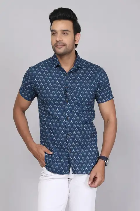 Printed shirted uploaded by Vinayak textiles on 9/14/2023