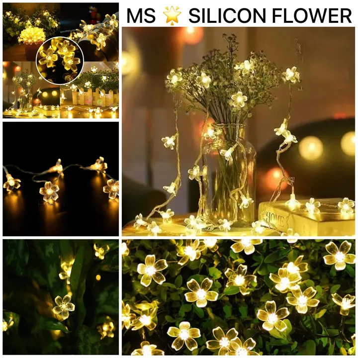 *16 LED SILICON FLOWER STRING SERIES (WARM WHITE)* uploaded by Parin Enterprise  on 9/14/2023