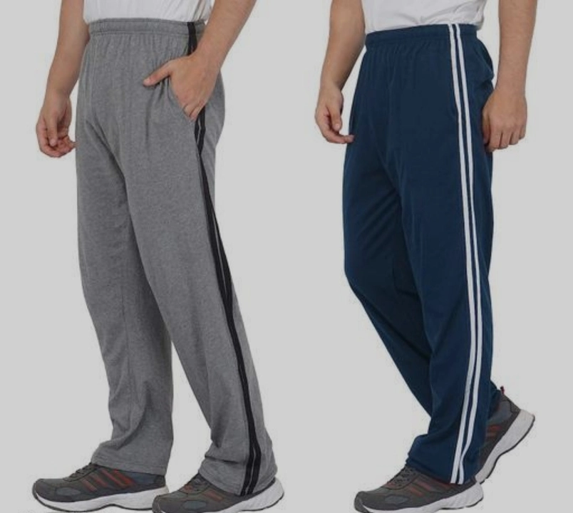 Winters wear fumma Fliz laycra side strip track pants in multi color size.M.L.XL uploaded by Crown sports  on 9/14/2023