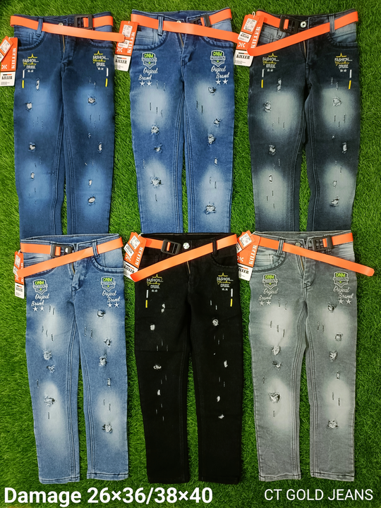 Kid's Damage denim jeans (26×40) uploaded by business on 9/14/2023