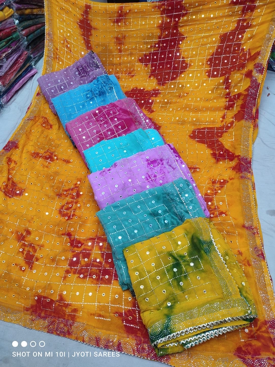 Jaipuri sarees wholesale only uploaded by Jyoti sarees manufacturer jaipur on 9/14/2023