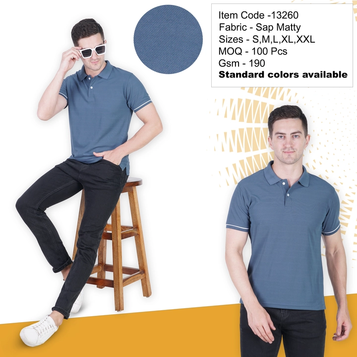 Men Polo Dry fit tshirt  uploaded by business on 9/14/2023