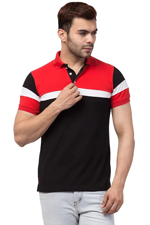 Red & black coller t-shirt  uploaded by business on 9/14/2023