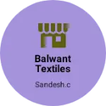 Business logo of Balwant textiles