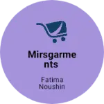 Business logo of Mirsgarments