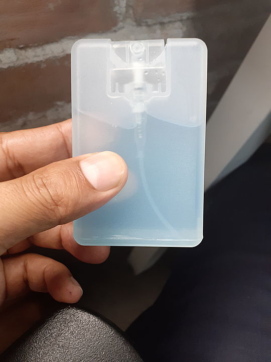 Pocket card mist spray for sanitizer uploaded by Devi dayal Antip pvt. Ltd. on 7/17/2020