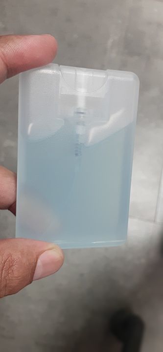 Pocket card mist spray for sanitizer uploaded by Devi dayal Antip pvt. Ltd. on 7/17/2020