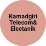 Business logo of Kamadgiri telecom&Electanik