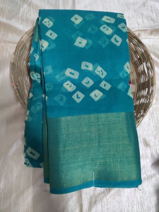 *Suhag Kariya creation*

Saree Fabric: Cotton silk
Blouse: Running Blouse
Blouse Fabric: Cotton
Mult uploaded by business on 3/21/2021