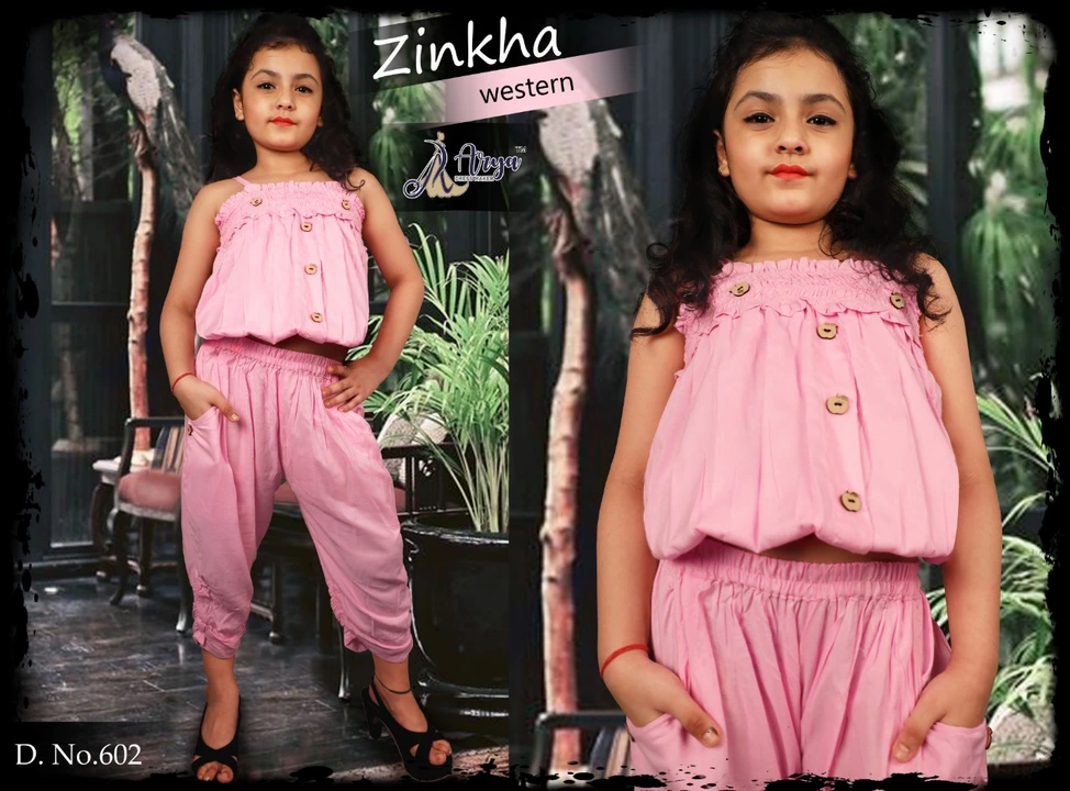 Zinkha Aryadress Girls Top Bottom Pair uploaded by business on 9/15/2023