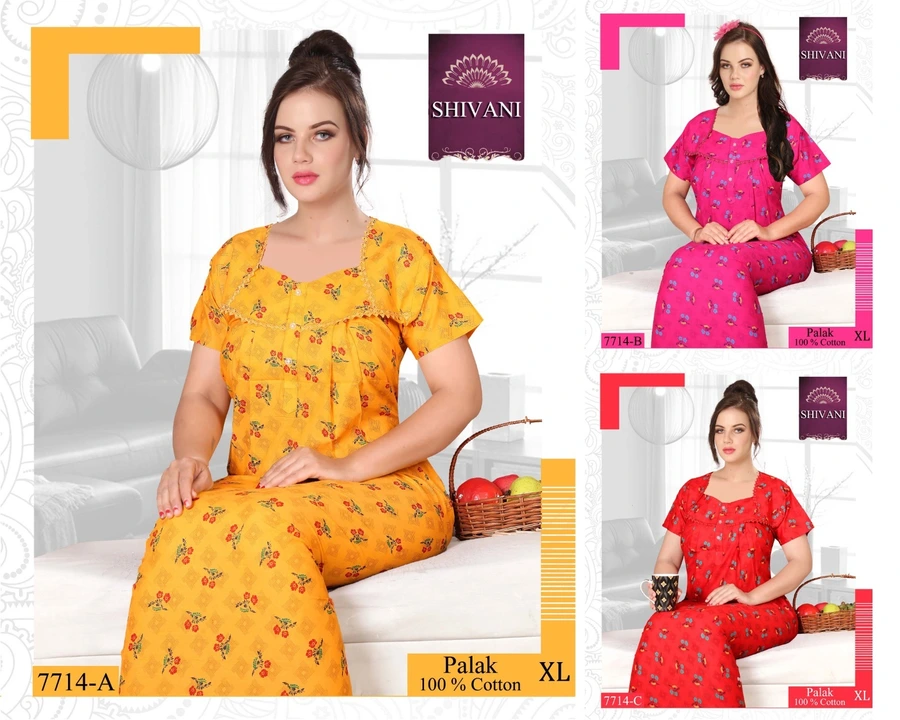 Palak Shivani Night Gowns uploaded by Kavya style plus on 9/15/2023