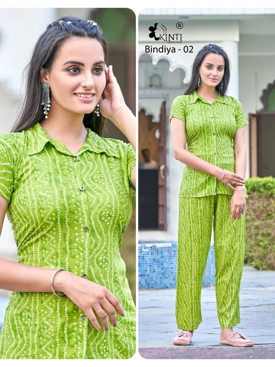 Bindiya Kinti Collar Night Suits uploaded by Kavya style plus on 9/15/2023