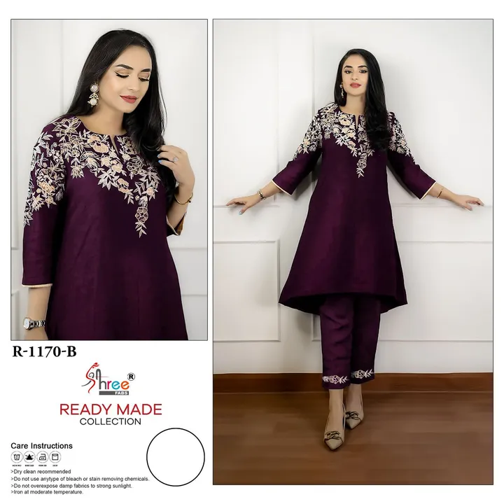 S 1170 Shree Fabs Top Bottom Set uploaded by Kavya style plus on 9/15/2023