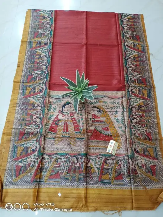 PURE GHICHA BY TASSAR SAREE  uploaded by business on 9/15/2023