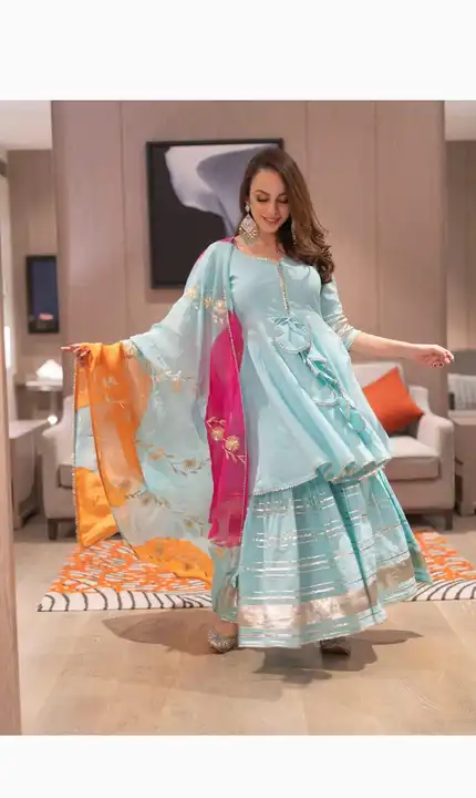 Kurti with dupatta and lehnga uploaded by PANIHARI COLLECTION CENTRE on 9/15/2023