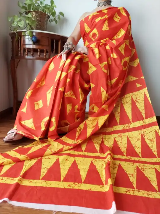 Cotton malmal saree uploaded by business on 9/15/2023