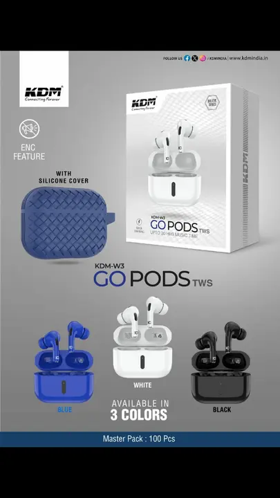 *KDM GO PODS TWS PRO 2 VERSION WITH GARRENTY SUPER SOUND & BASS BEST RATE*🔥😍💪🏻 MO: 9173893648 uploaded by business on 9/15/2023