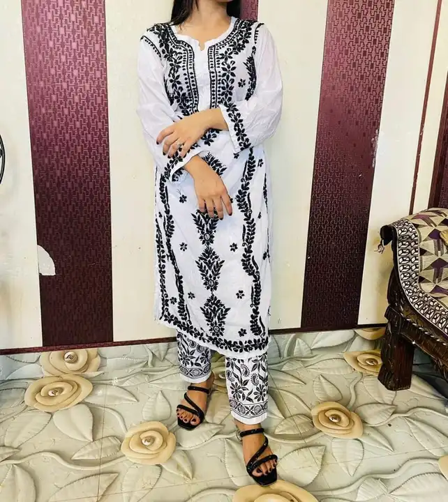 modal kurti pant set  uploaded by S.a chikan on 9/16/2023