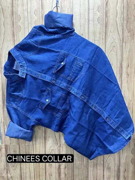 SILKY DENIM SHIRTS PREMIUM QUALITY  uploaded by Faateh Export 📞 on 9/16/2023