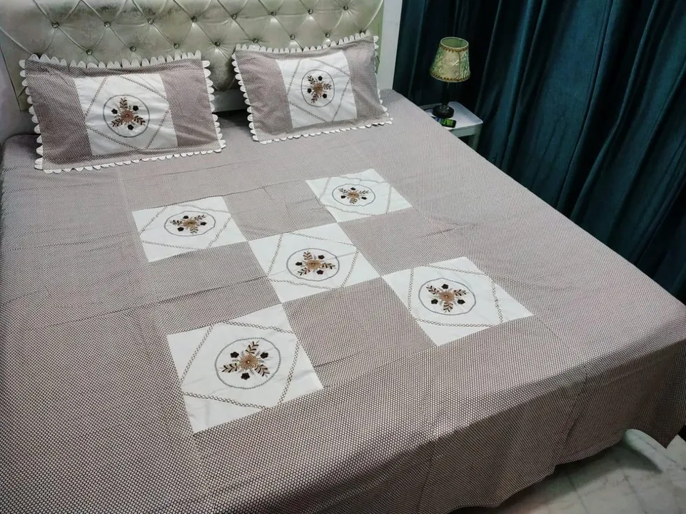 Embroidery King Size Double Bedsheet 1+2

🔷Stuff-Sheeting Cotton

🔶Size-90-100



🌸Bulk stock ava uploaded by Sonya enterprises on 9/16/2023