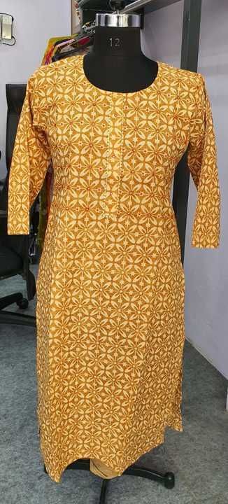 Cotton printed kurti uploaded by business on 3/21/2021