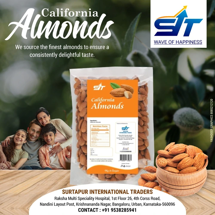 Almonds and cashew green raisins and PistaSalted  uploaded by Surtapur international traders on 9/16/2023