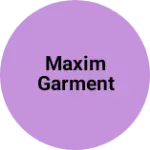 Business logo of Maxim garment